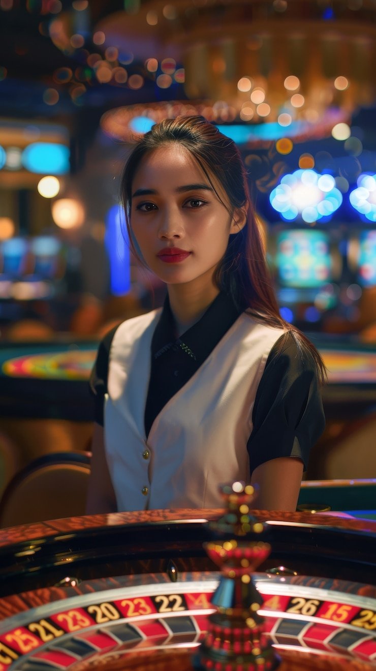 Speed Blackjack dealer table interface on duatoto slot